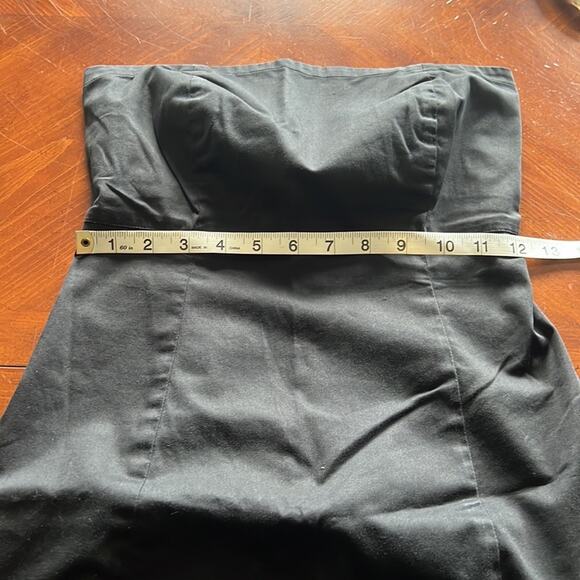 Gap Juniors Size 1 Black Strapless Dress Y2K Sheath Classic - Picture 9 of 10